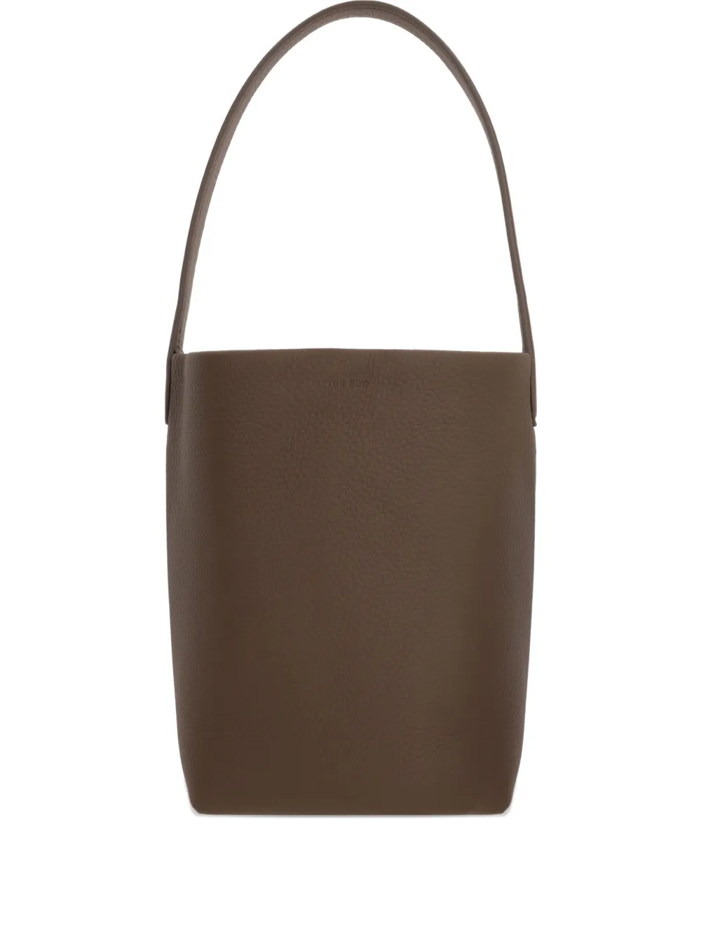 The Row Leather Shoulder Bag In Brown