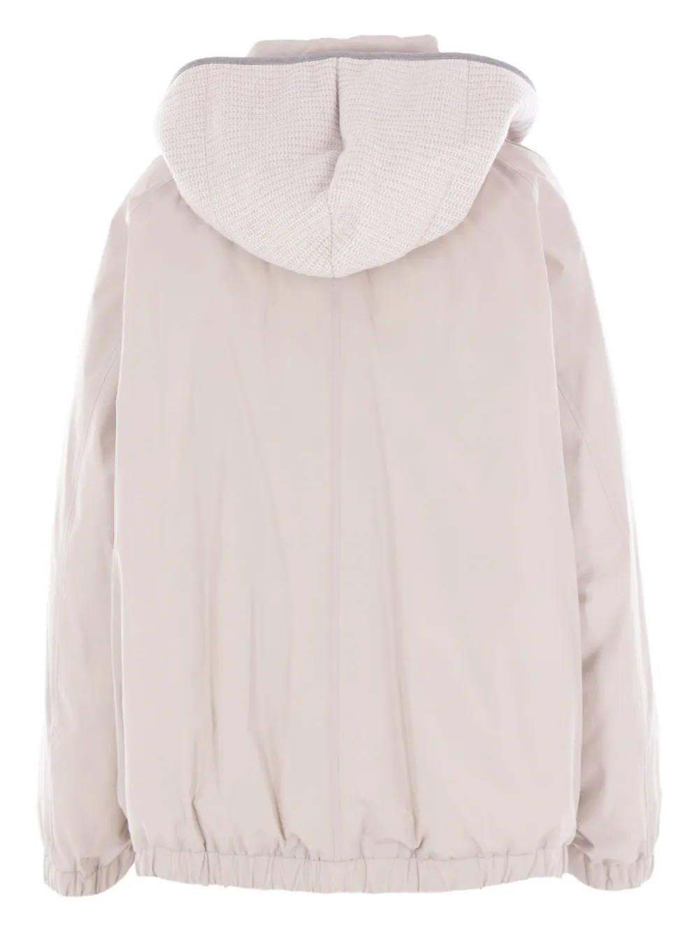 Brunello Cucinelli detachable-hood down jacket Roze