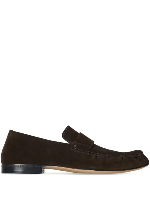 The Row mocasines de gamuza