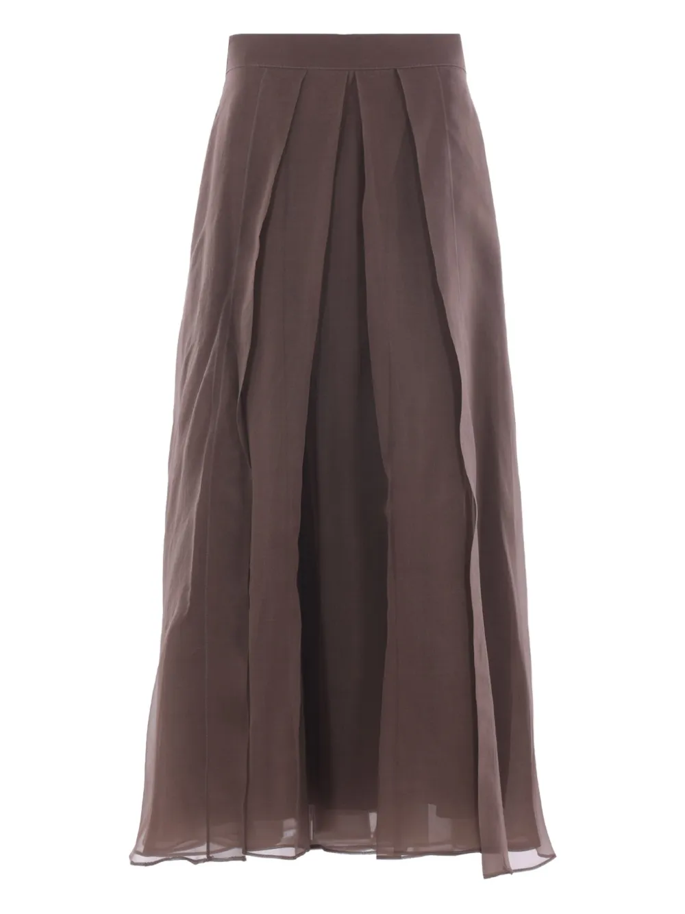 Brunello Cucinelli Pleated Midi Skirt