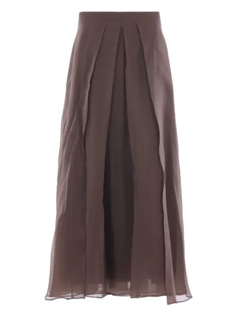 Brunello Cucinelli pleated midi skirt