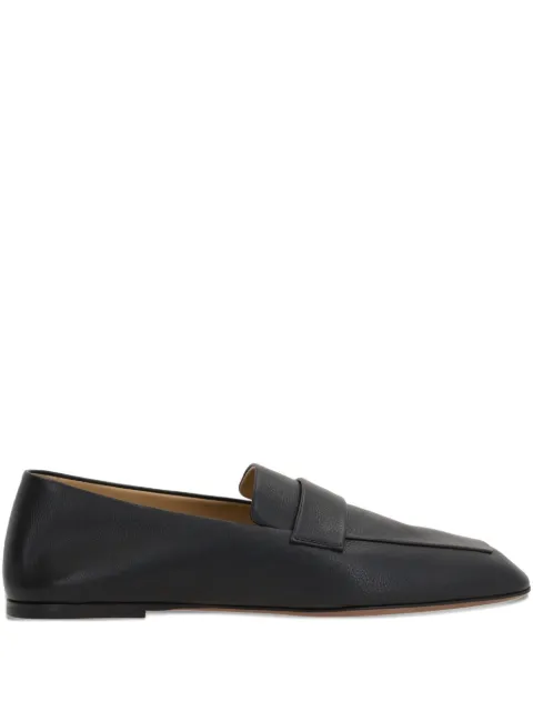 The Row leather penny loafers