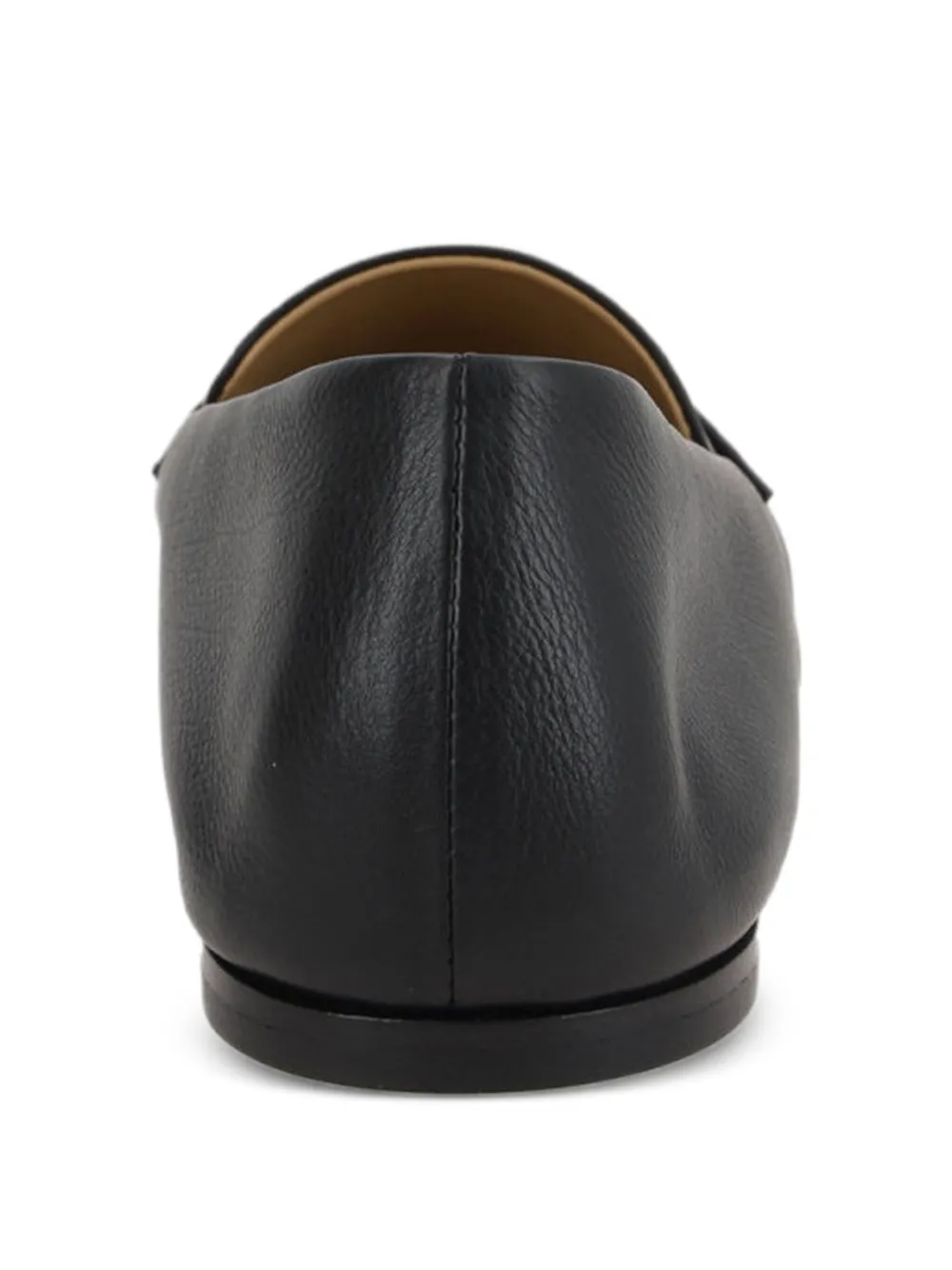 The Row leather penny loafers Black