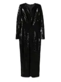 SILK LOVE & LACE Ivona sequin-embellished dress - Black