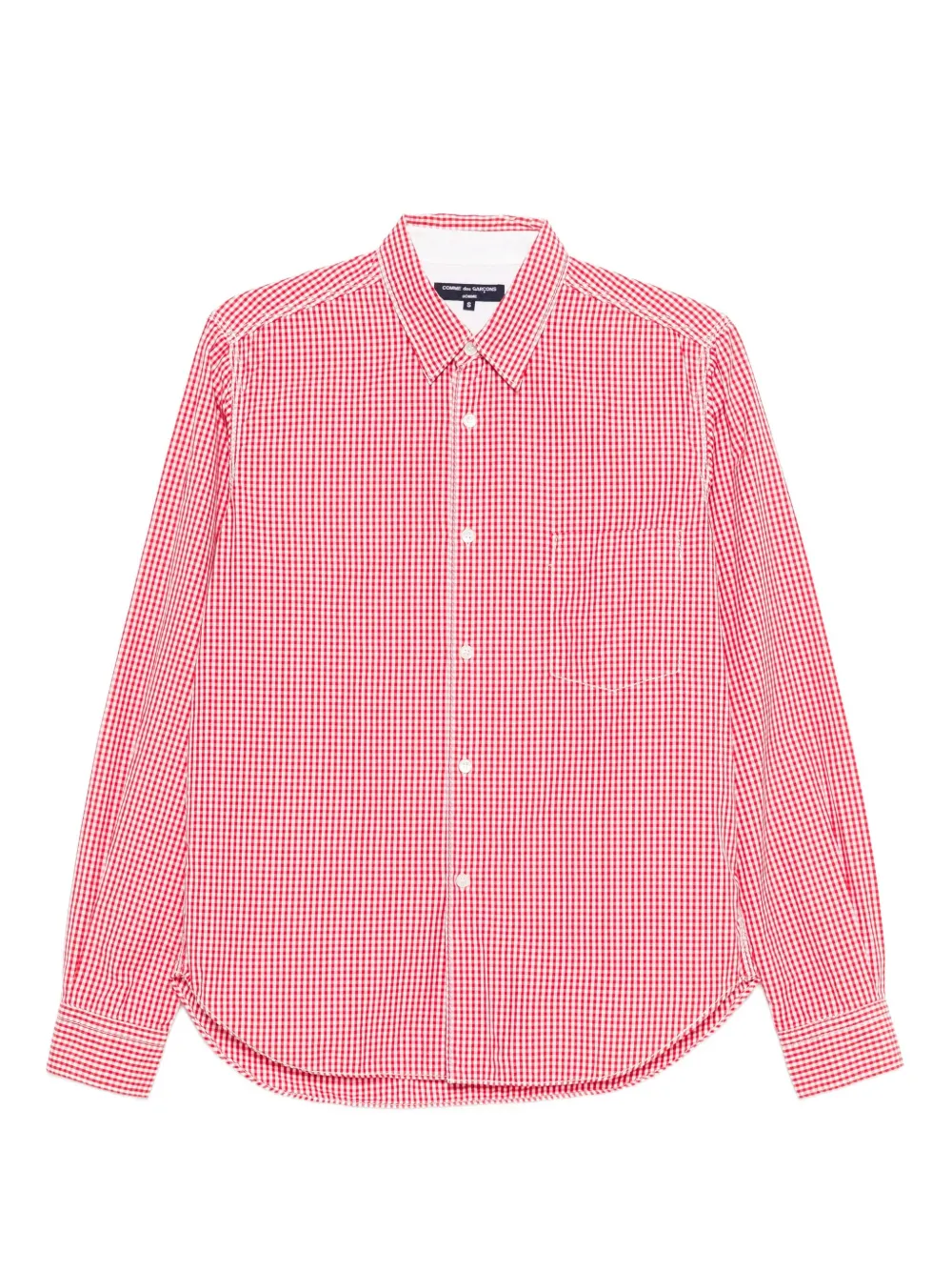 Comme des Garçons Homme 2011 gingham shirt | Red | Image 1