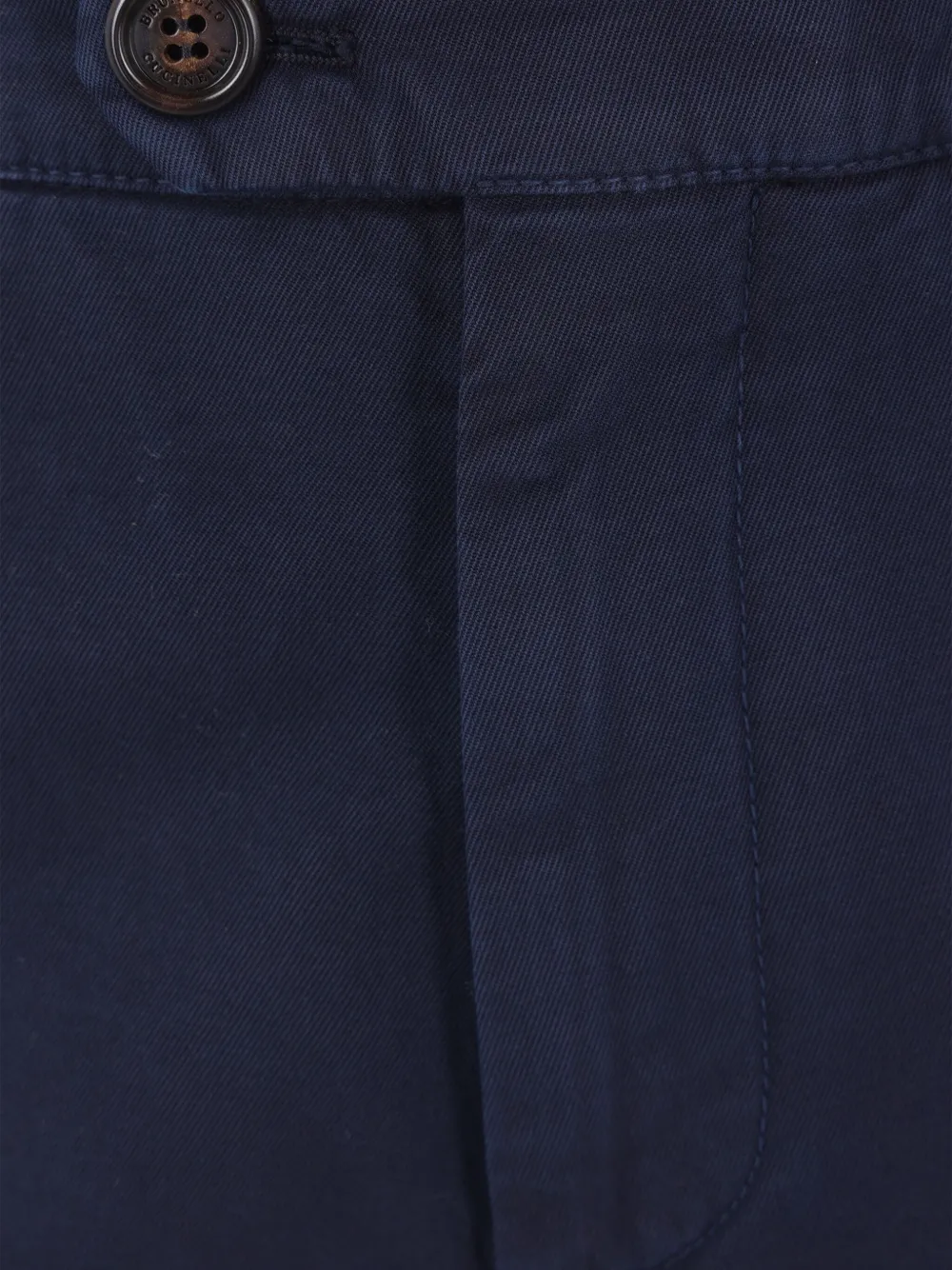 Brunello Cucinelli Broek met opgestikte zak Blauw