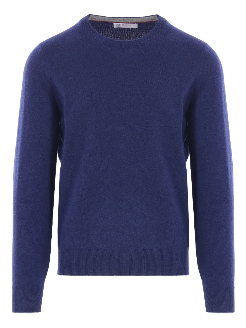 Brunello Cucinelli round-neck cashmere sweater Blauw