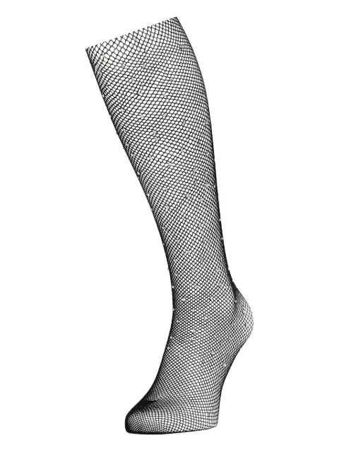 Karl Lagerfeld rhinestone-embelishments fishnet tights