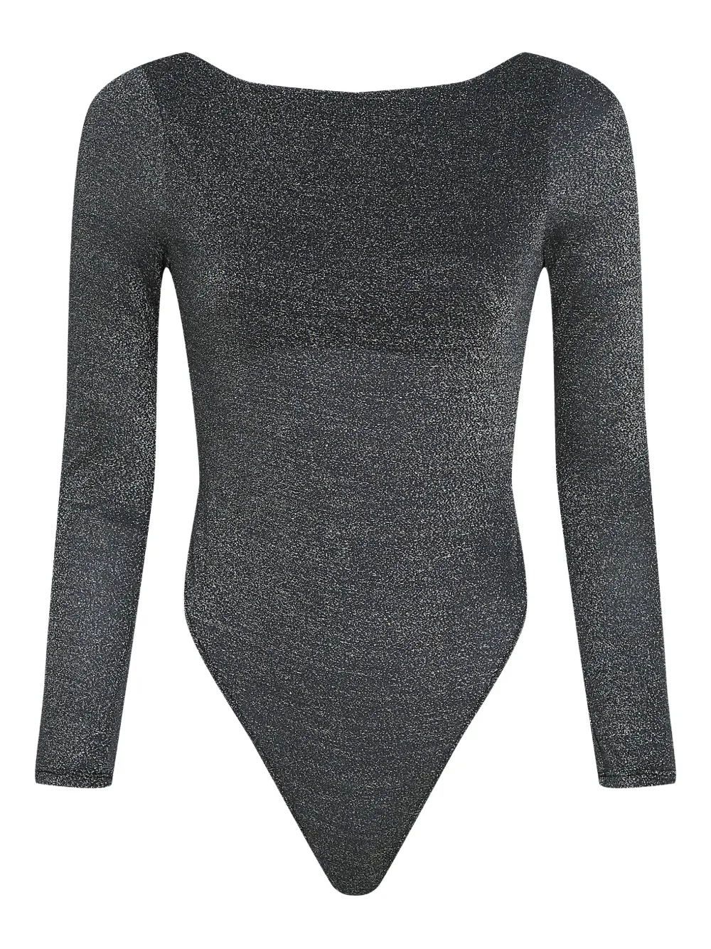 Karl Lagerfeld lurex long-sleeve body | Black | Image 1