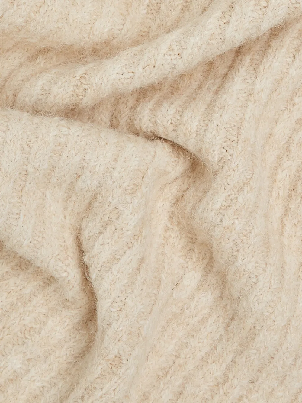 Karl Lagerfeld Geribbelde sjaal Beige