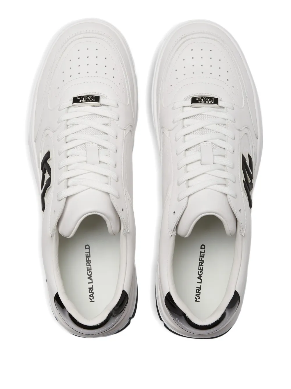 Karl Lagerfeld Jeans Kourtney sneakers met afwerking Wit