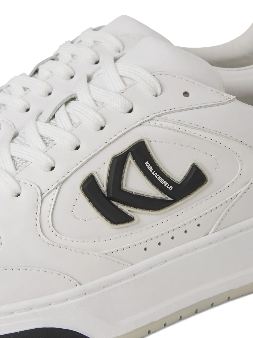 Karl Lagerfeld Jeans Kourtney sneakers met afwerking Wit