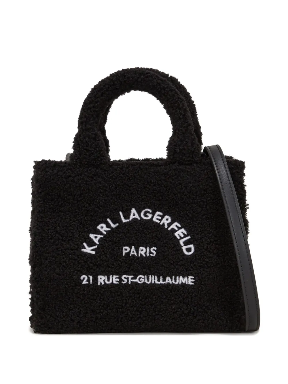 Karl Lagerfeld Borsa tote Rue St-Guillaume mini - Nero