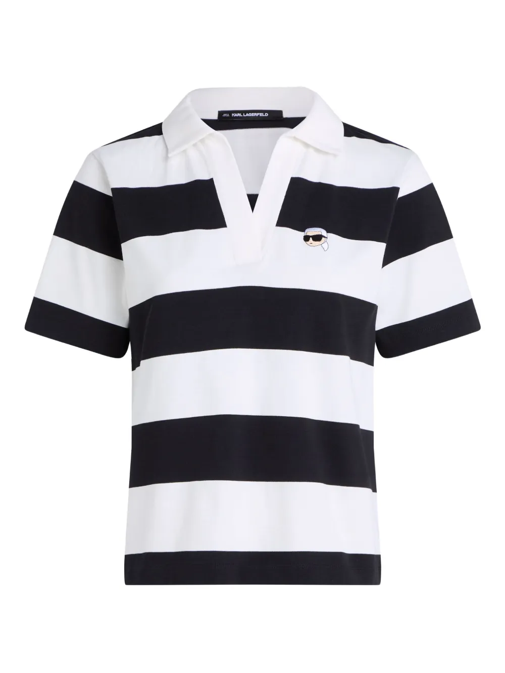 Karl Lagerfeld Polo con applicazione - Bianco