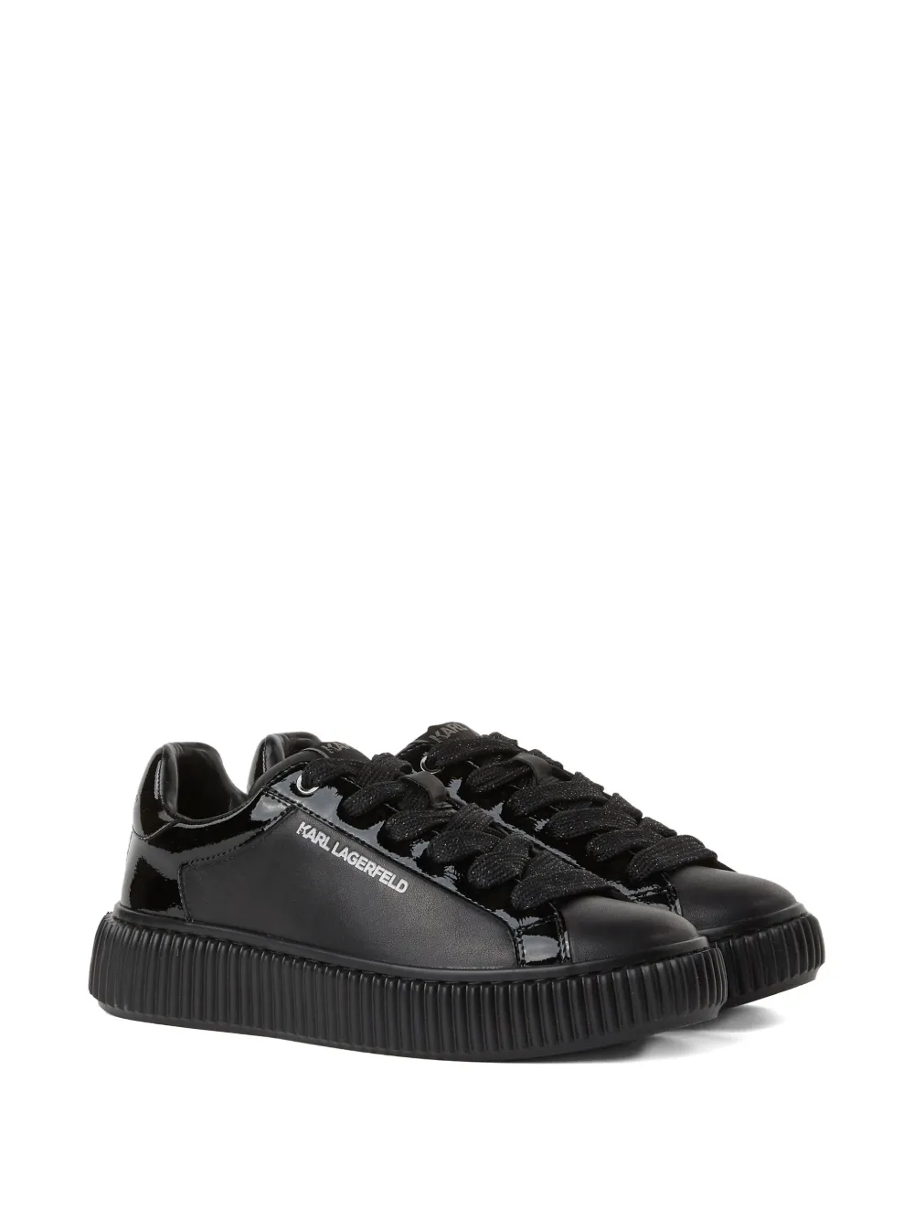Karl Lagerfeld Sneakers met plateauzool - Zwart
