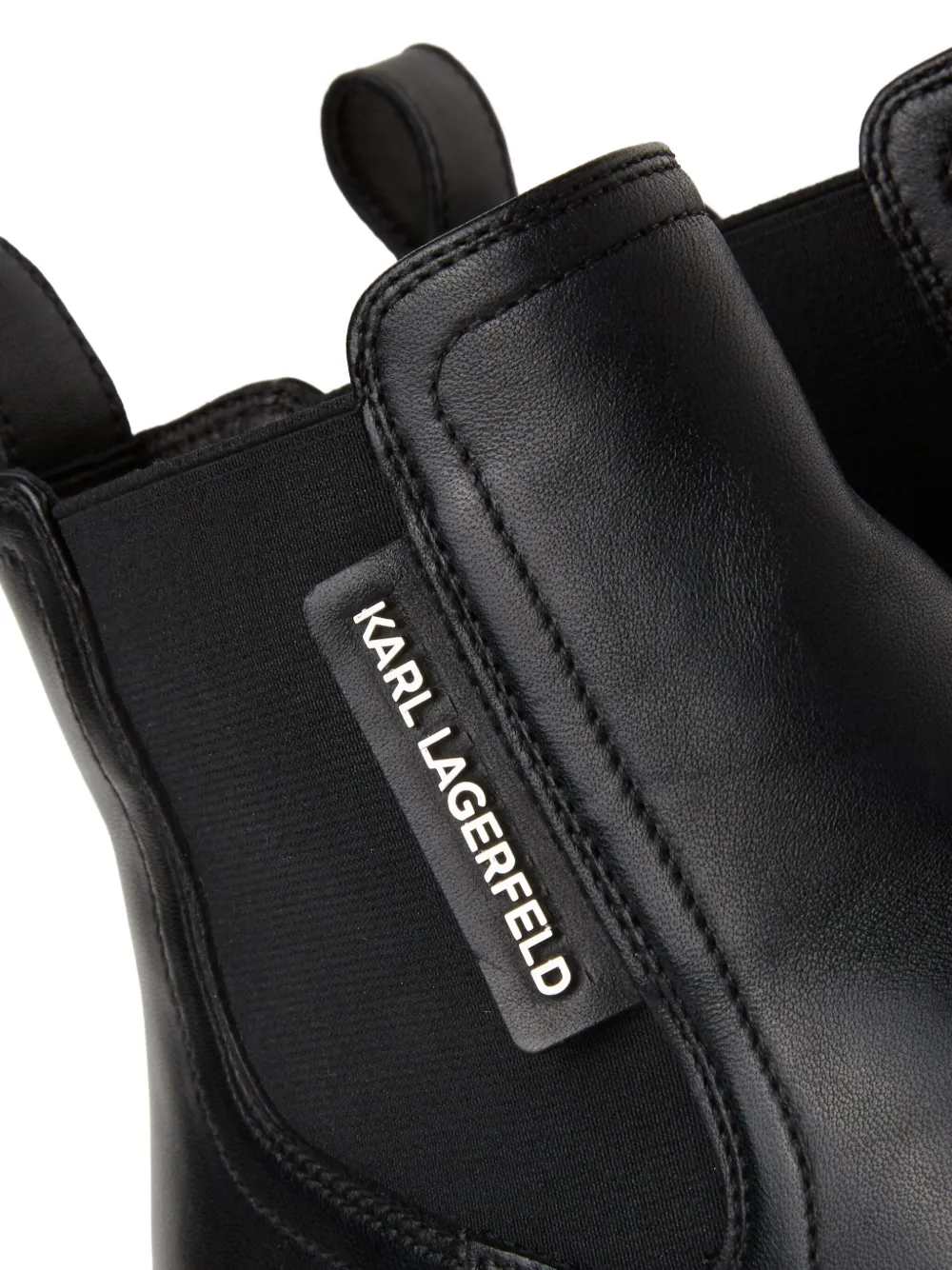 Karl Lagerfeld elastic-gore Chelsea boots Black