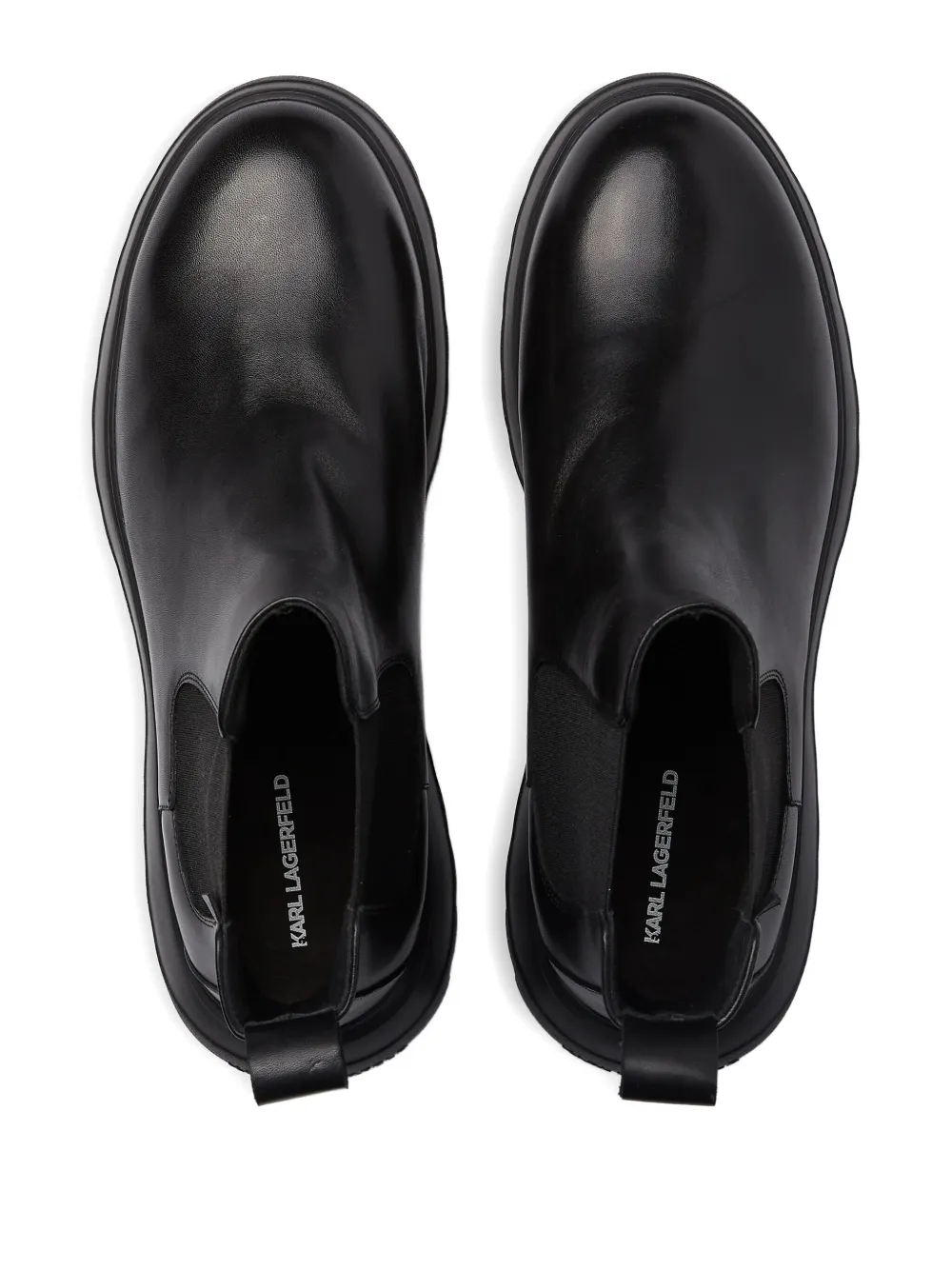 Karl Lagerfeld elastic-gore Chelsea boots Black
