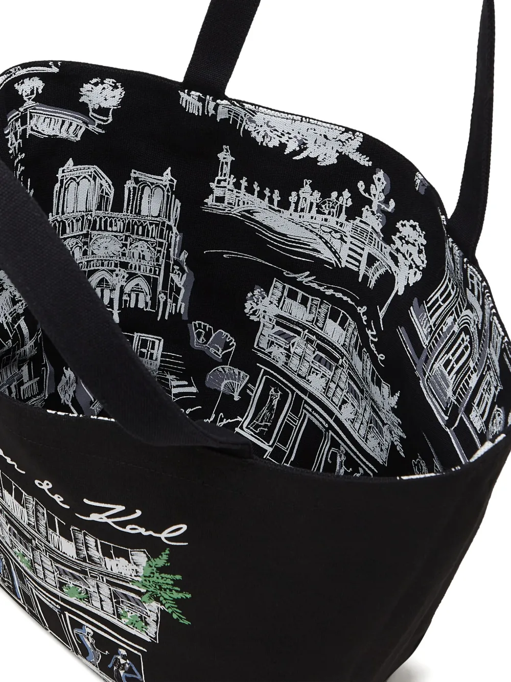 Karl Lagerfeld K/sketch Reversible Shopper Tote Bag In Black