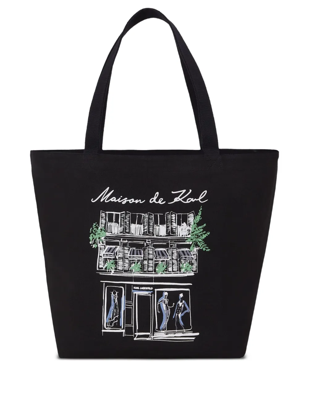 Karl Lagerfeld K/sketch Reversible Shopper Tote Bag In Black