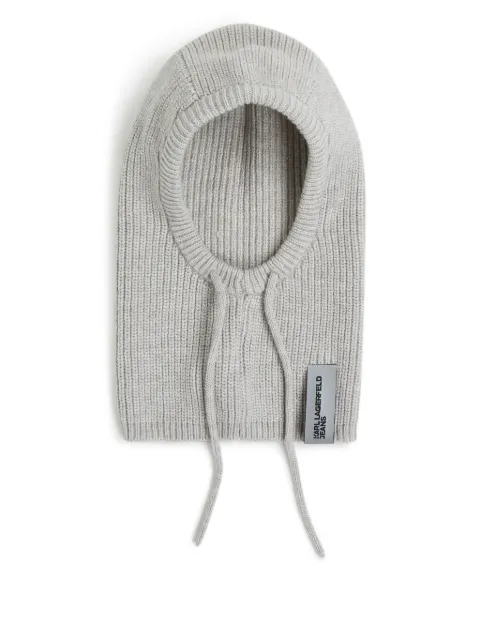 Karl Lagerfeld Jeans ribbed balaclava