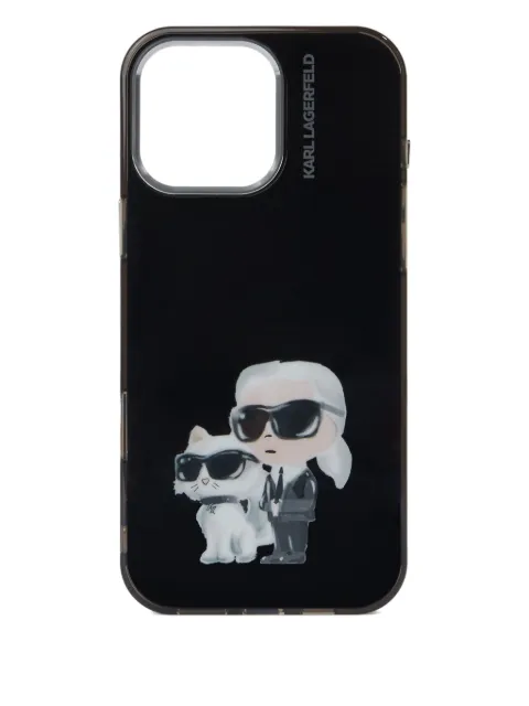 Karl Lagerfeld funda para iPhone 16 Pro Max Aquarelle Choupette