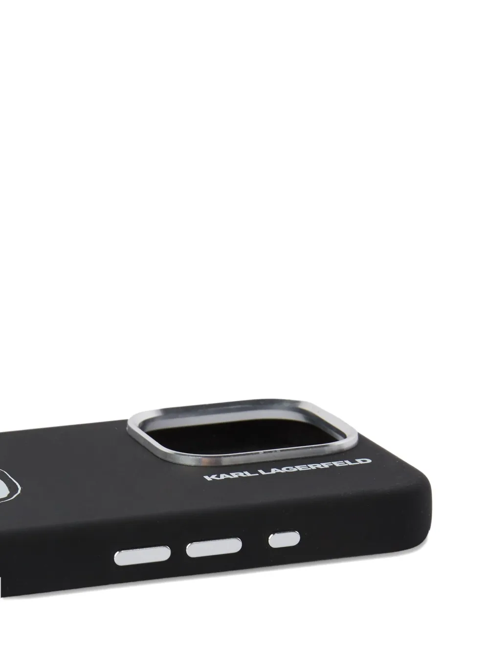 Karl Lagerfeld Ikon Karl-sketch iPhone 16 Pro hoesje Zwart