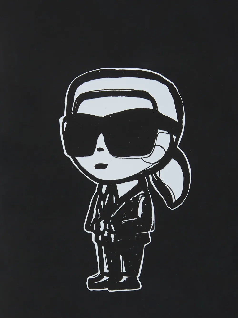 Karl Lagerfeld Ikon Karl-sketch iPhone 16 Pro hoesje Zwart