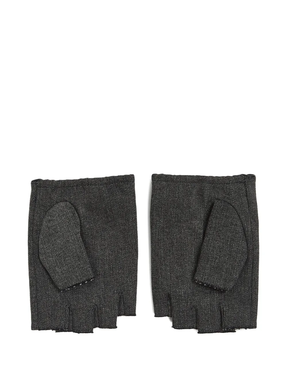 Karl Lagerfeld Jeans Denim vingerloze handschoenen - Zwart