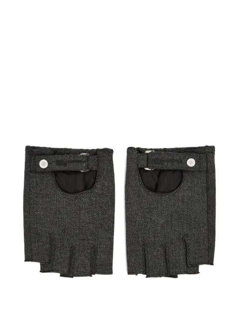 Karl Lagerfeld Jeans fingerless denim gloves