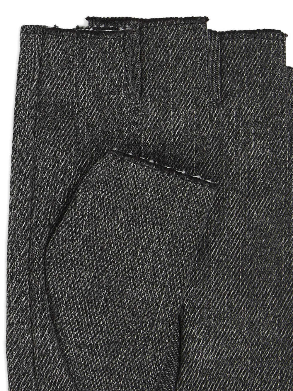 Karl Lagerfeld Jeans Denim vingerloze handschoenen Zwart