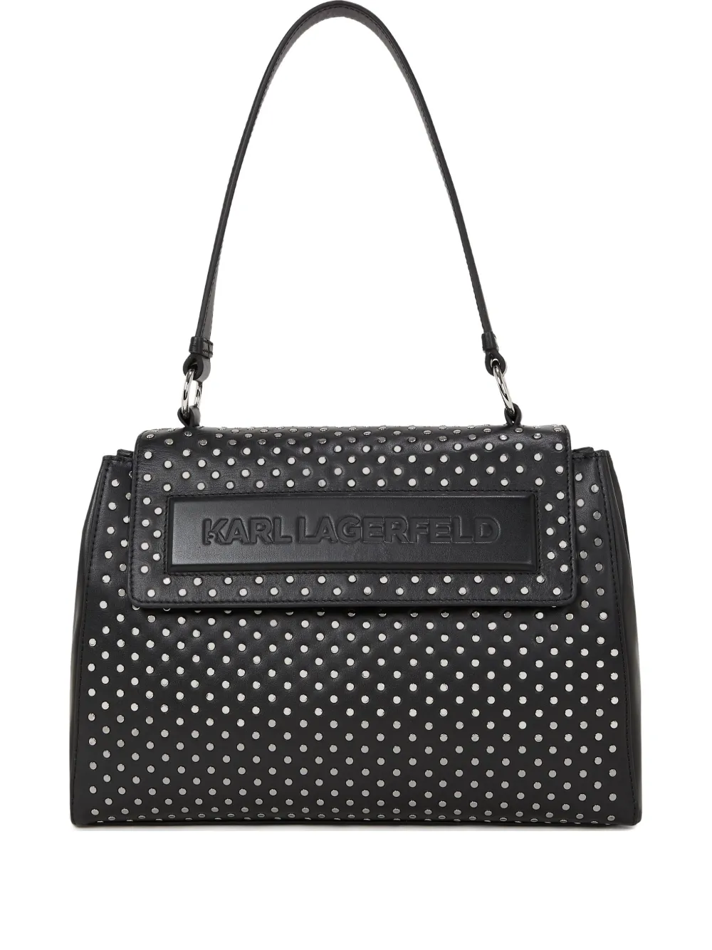 Karl Lagerfeld Ikon K/Stud ハンドバッグ - ブラック Karl Lagerfeld Ikon K/Stud ハンドバッグ - ブラック