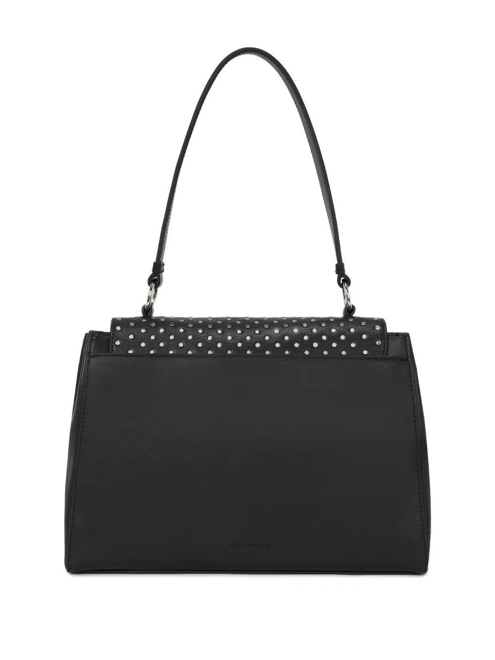 Karl Lagerfeld Ikon K/stud-embellished Top-handle Bag In Black