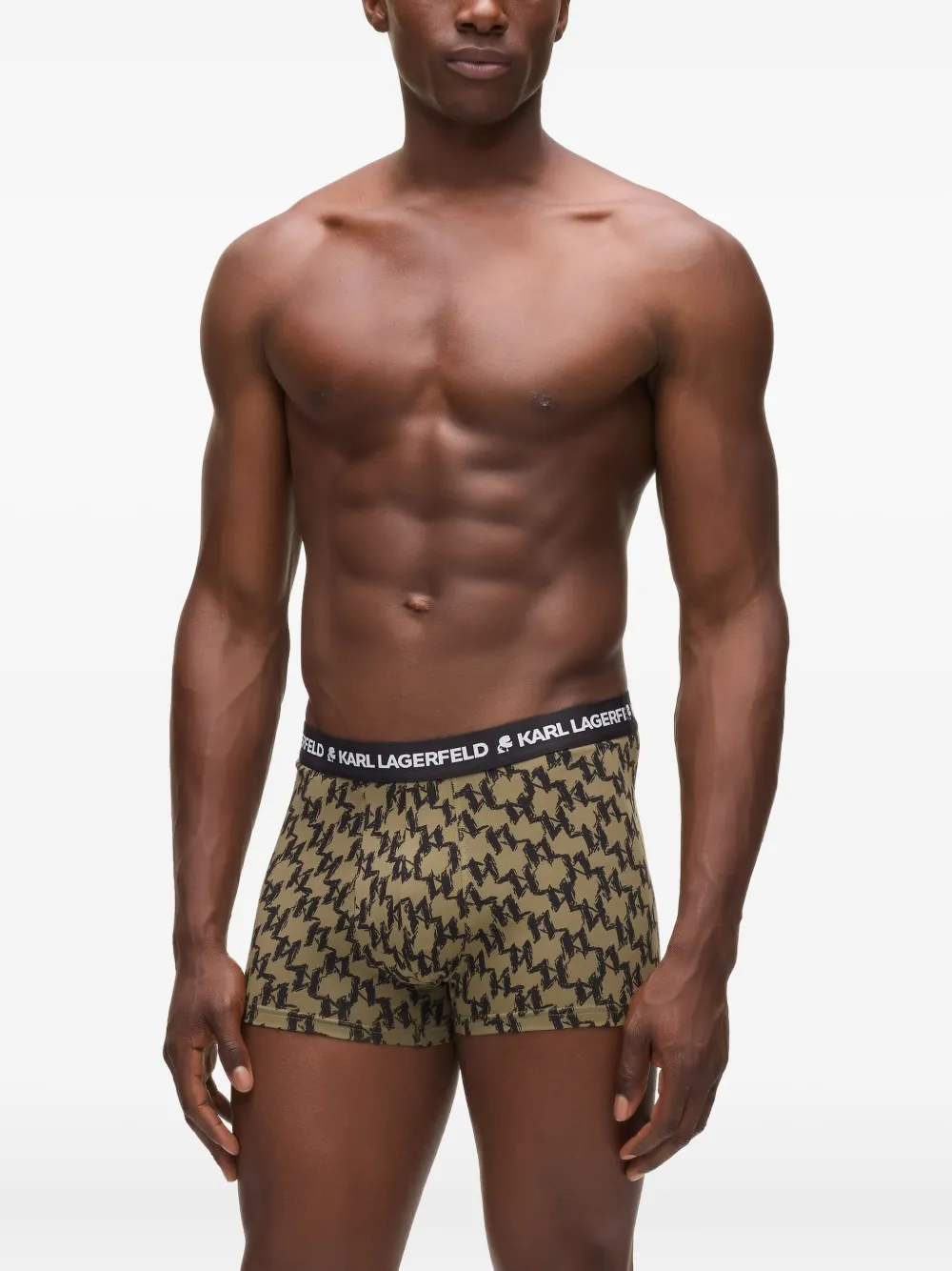 Karl Lagerfeld Sokken en boxershorts met monogramprint Groen