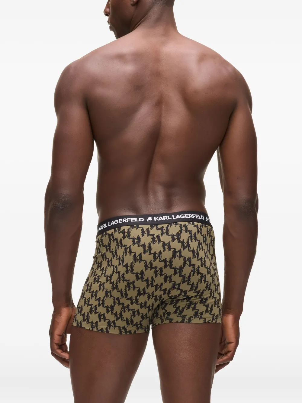 Karl Lagerfeld Sokken en boxershorts met monogramprint Groen