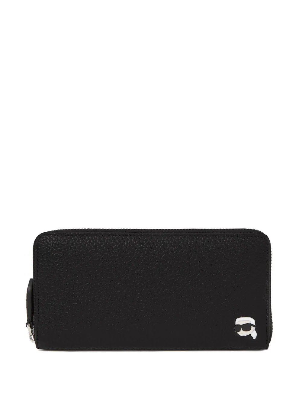 Karl Lagerfeld ペブル ファスナー財布 - ブラック Karl Lagerfeld ペブル ファスナー財布 - ブラック