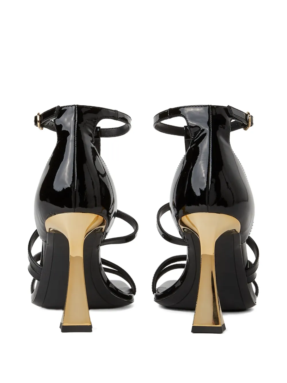 Karl Lagerfeld Leren sandalen met T-bar Zwart