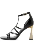 Karl Lagerfeld leather t-bar sandals - Black