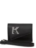 Karl Lagerfeld Jeans Geo logo-plaque wallet - Black