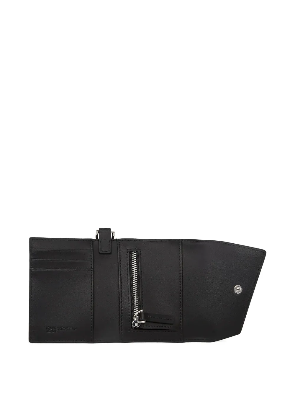 Karl Lagerfeld Jeans Geo portemonnee met logoplakkaat Zwart