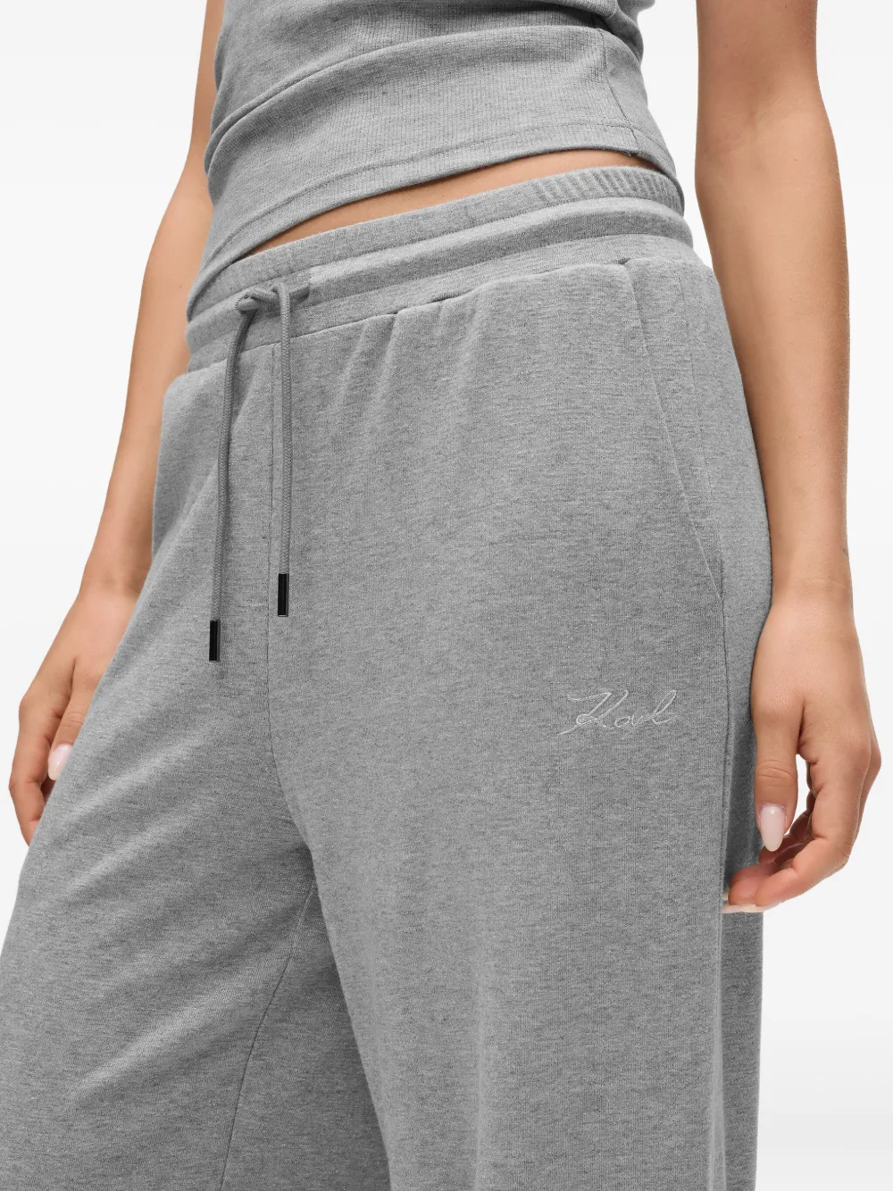 Karl Lagerfeld Trainingsbroek met elastische tailleband Grijs