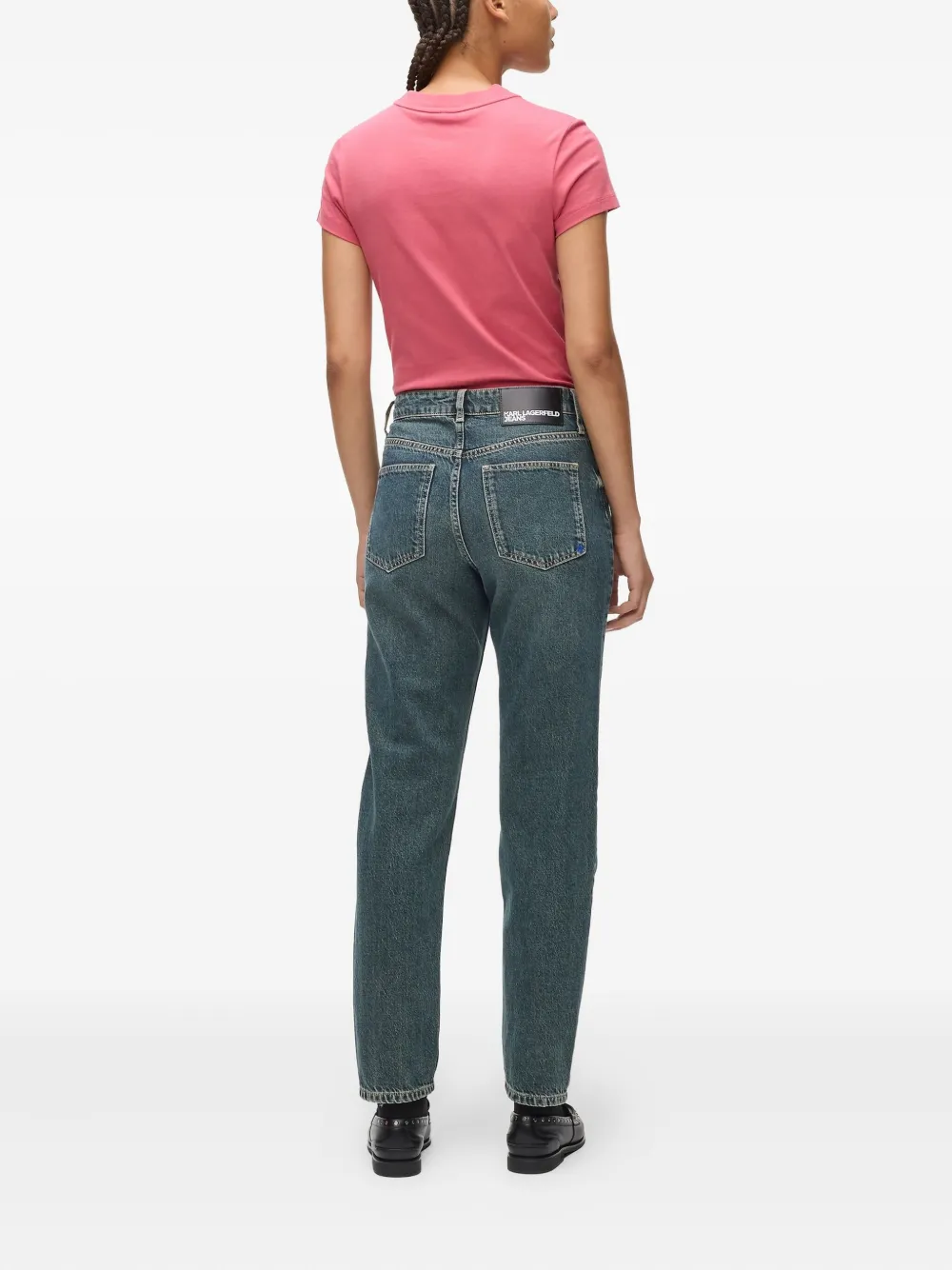 Karl Lagerfeld Jeans Cotton Jeans In Blue