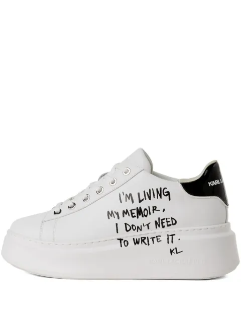 Karl Lagerfeld Jeans text-print platform sneakers
