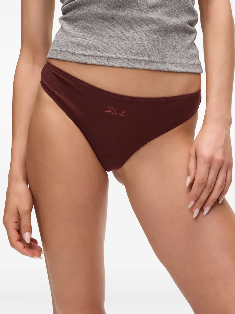 Karl Lagerfeld Drie Signature strings Rood