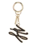 Karl Lagerfeld K/Autograph enamel keychain - Gold