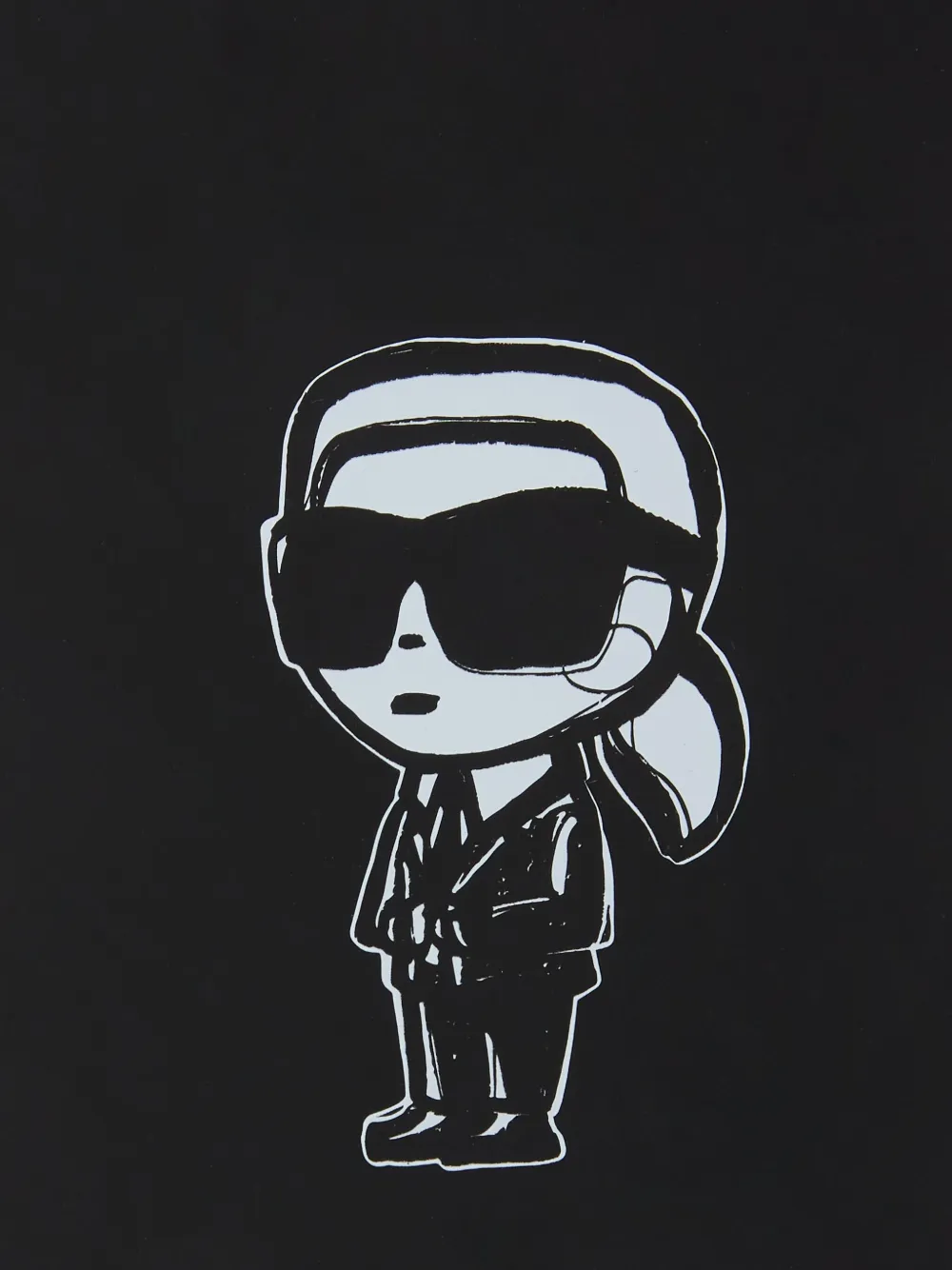 Karl Lagerfeld Ikon Karl-sketch iPhone 16 Pro Max hoesje Zwart