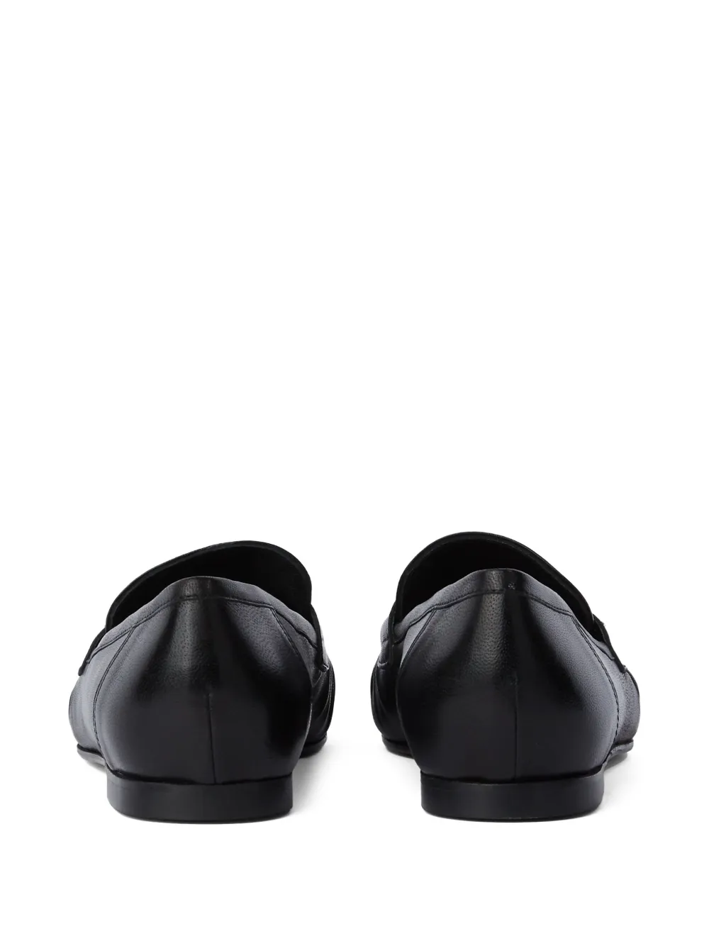 Karl Lagerfeld Leren loafers met logoplakkaat Zwart