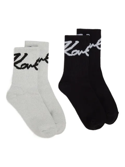 Karl Lagerfeld logo-jacquard socks