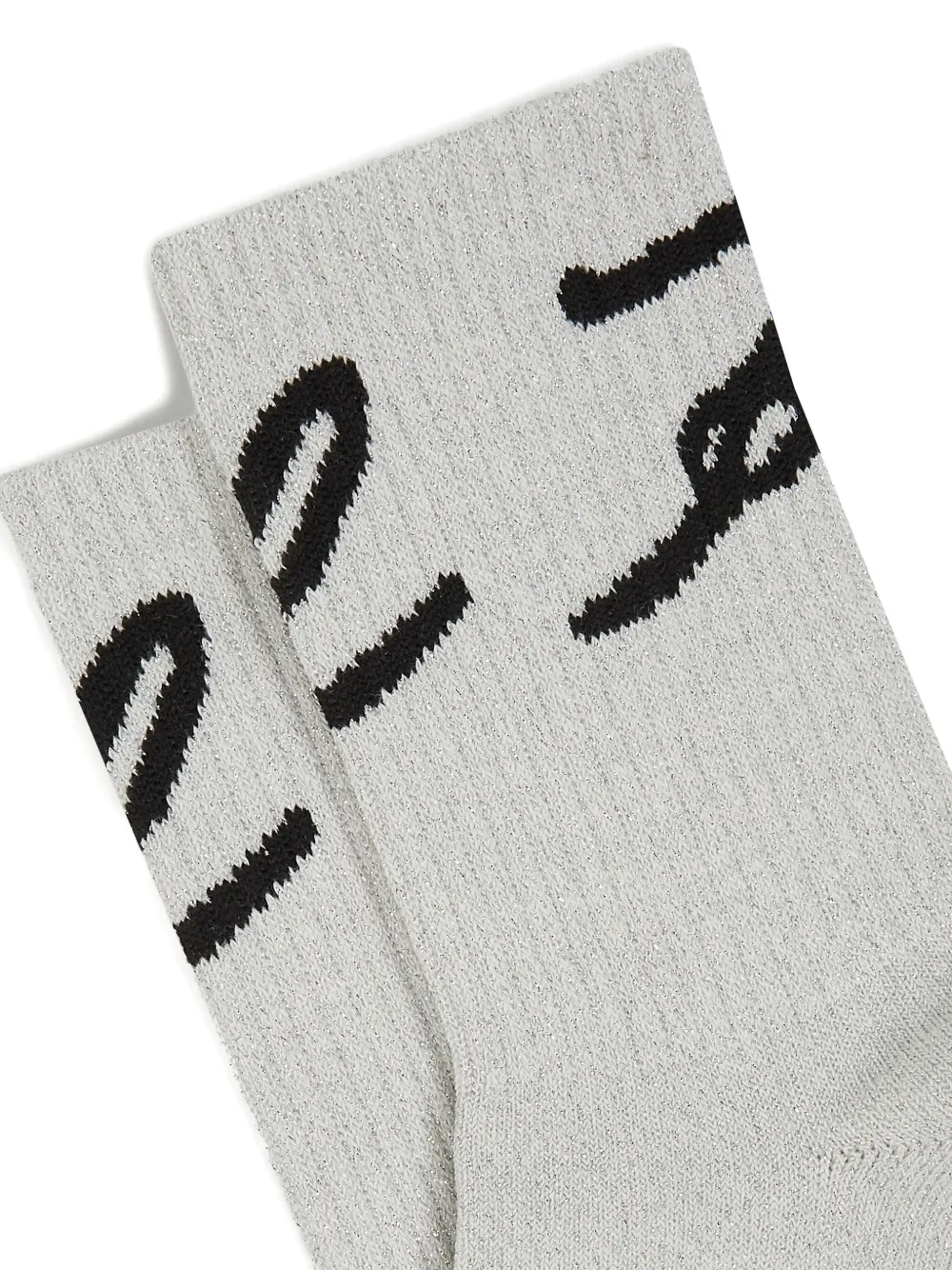 Karl Lagerfeld Twee paar sokken met logo-jacquard Beige