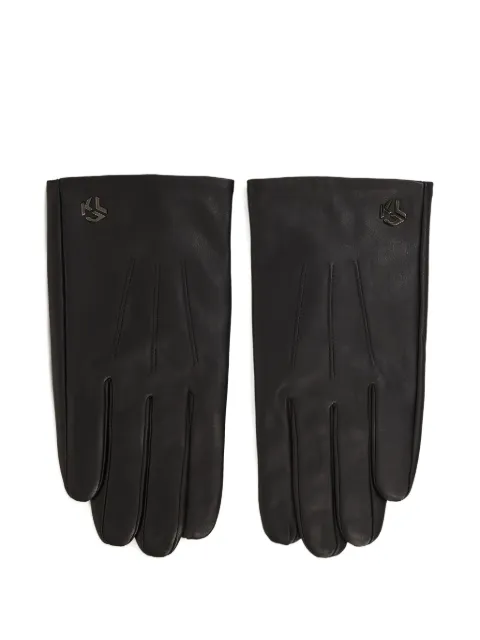 Karl Lagerfeld Jeans guantes con placa del logo