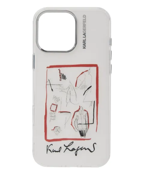 Karl Lagerfeld funda Sketch para iPhone 16 Pro 